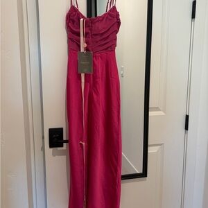 House of CB Pink Midi Dress